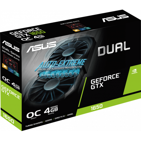 GPU ASUS DUAL- GTX 1650 - 4 Go, 90YV0CV2-M0NA00, ExtraGamer