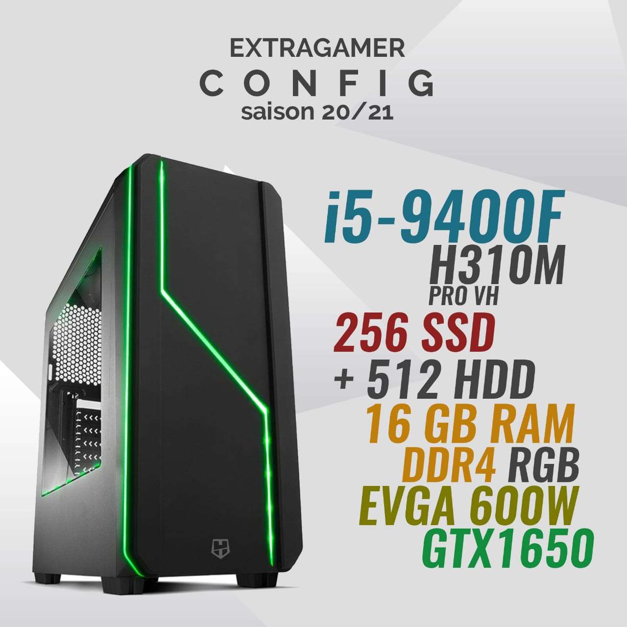 Achat Pc gamer Extra hummer Core i5 Gtx 1650
