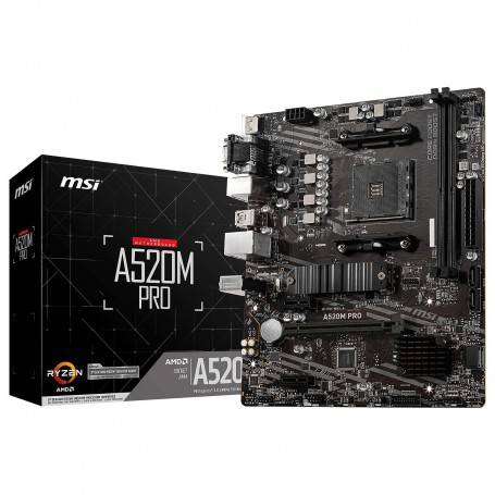 CARTE MÈRE MSI AM4 A520M PRO, 911-7C96-001, ExtraGamer
