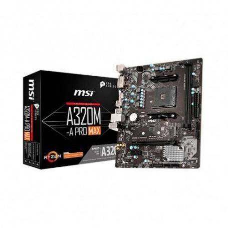 Carte mere AMD Msi A320M-A PRO MAX M2, 911-7C52-001, ExtraGamer