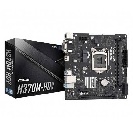 CARTE MERE ASROCK 1151-9G H370M-HDV, 90-MXBF40-A0UAYZ