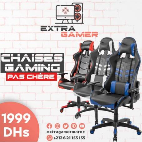 Premium Chaise Gaming Inclinable 180 Gamer, CH06-1, ExtraGamer