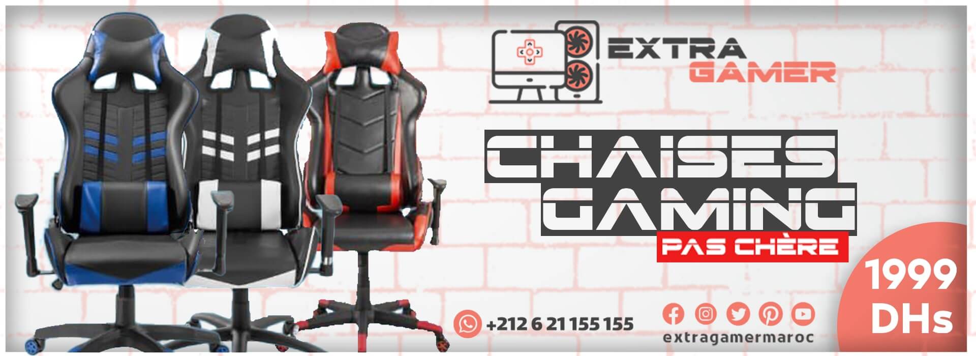 Premium Chaise Gaming Inclinable 180 Gamer 